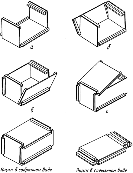 Чертеж коробки из жести